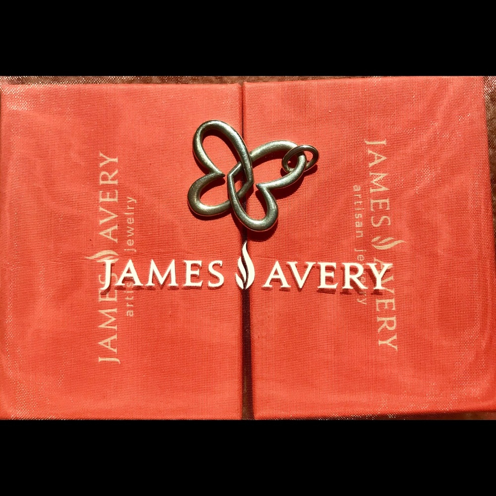 James Avery Butterfly Heart Pendant